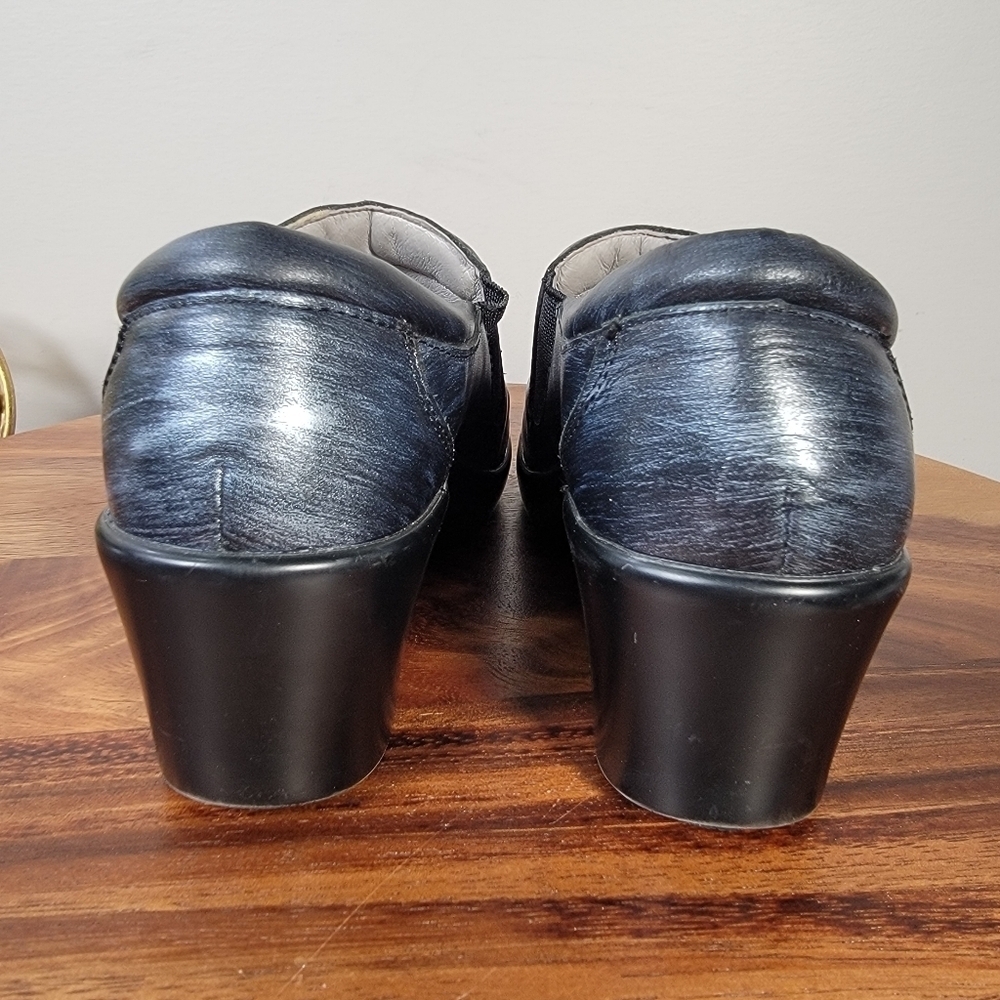 Alegria Eryn Women's Slip-On Shoes - Black Blue Clogs Size 36 - Picture 5 of 16